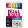Tombow 56185 Dual Brush Pen Art Markers Bright 10Pack Blendable Brush and Fine Tip Markers