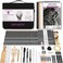 HIFORNY 70 PCS Drawing Set Sketching KitSketch Pencils Art Supplies with GraphiteCharcoalBlending Tools AccessoriesPortable Zippered Travel Case for Artists Beginners