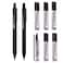 Sketch Flat Lead 18 mm Holder Pen Mechanical Pencil for Draft Drawing Art SketchingCalligraphyMarking 18 mm 2B Lead 6 Tube Graphite Lead RefillGift Box