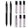 Sketch Flat Lead 18 mm Holder Pen Mechanical Pencil for Draft Drawing Art SketchingCalligraphyMarking 18 mm 2B Lead 6 Tube Graphite Lead RefillGift Box