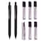 Sketch Flat Lead 18 mm Holder Pen Mechanical Pencil for Draft Drawing Art SketchingCalligraphyMarking 18 mm 2B Lead 6 Tube Graphite Lead RefillGift Box