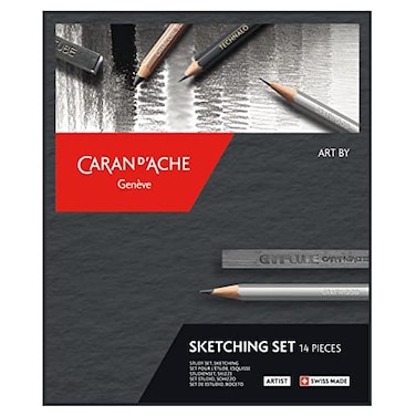 Caran d'Ache Caran dAche Art by Sketch Set 14 Pieces