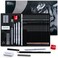 Kird Barken 33 Piece Sketching Pencil Set 5H to 14B Pencils Charcoal Pencils Charcoal SticksGraphite SticksPainting tools drawing pencil set for Beginners Artists Students Kids