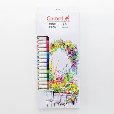 Camlin Kokuyo Brush Pens 24 Shades Multicolor