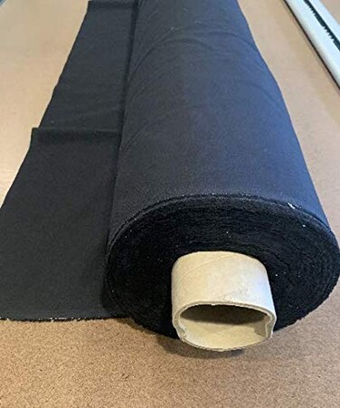 Sedona Designz, Inc. Sedona Designz 100 Cotton Black Muslin Fabric 60 Inch Wide Draping Textile by The Yard 1 Yard