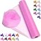 ICOSHOW Crystal Organza Fabric Tulle 16 by 50 Yards Sheer Fabric for Wedding Party Decoration Bridal Shower Tutu Roll Netting Spool Ribbon Wrapping Light Pink