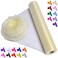 ICOSHOW Crystal Organza Fabric Tulle 16 by 50 Yards Sheer Fabric for Wedding Party Decoration Bridal Shower Tutu Roll Netting Spool Ribbon Wrapping Ivory
