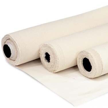 Barcelonetta Canvas Fabric Cotton Duck Medium Natural 7oz 62 Wide Arts Crafts Backings Covers Placemats 1 Yard