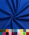 Barcelonetta Poly Cotton Fabric for Sewing Broadcloth Fabric by the Yard 60 Wide Roll Lightweight Breathable Lining Home Textile Skirts Tote Bags Royal 2 Yard