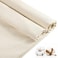 Zoblise 100 Cotton Muslin Fabric 5 Yards x 63 Natural Color Muslin 100 Cotton Fabric Natural Unbleached for Sewing Draping Material