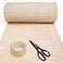 CLAYNIX 24 Width Rattan Webbing for Caning Projects Natural Pre Woven Open Mesh Cane Cane Webbing Sheet 3 FEET