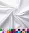 Barcelonetta Satin Fabric Decoration Sewing Shiny Luxury 60 Wide Roll Metallic Shiny Upholstery Lining Drapery DIY Crafts White 10 Yards