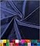 Barcelonetta Stretch Velvet Fabric Luxury Soft Velvet Fabric 60 Wide Roll 10 Spandex Sewing Apparel Upholstery Navy 2 Yards
