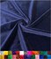 Barcelonetta Stretch Velvet Fabric Luxury Soft Velvet Fabric 60 Wide Roll 10 Spandex Sewing Apparel Upholstery Navy 2 Yards