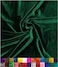 Barcelonetta Stretch Velvet Fabric Luxury Soft Velvet Fabric 60 Wide Roll 10 Spandex Sewing Apparel Upholstery Hunter Green 2 Yards