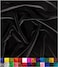 Barcelonetta Stretch Velvet Fabric Luxury Soft Velvet Fabric 60 Wide Roll 10 Spandex Sewing Apparel Upholstery Black 2 Yards
