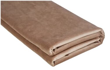TinaKim Velvet Fabric for Upholstery Sofa Chair Cover Material DIY Repair Camel 2 Yards
