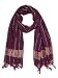 TRENDMALLS Womens Chinon Silk Golden Zari Weaving Stripes Design Dupatta D09Purple
