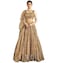 TRENDMALLS Womens Net Embroidery Lehenga Choli with Dupatta Ready to wear L144GoldXL