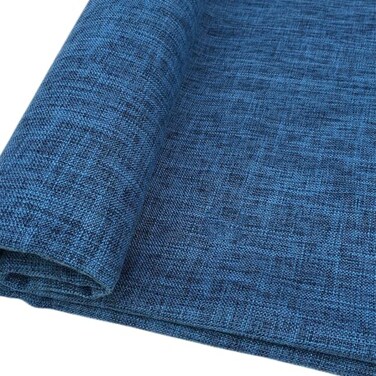 TinaKim Upholstery Fabric for Sofa Chair Linen Type Cloth Material 16 Navy Blue 1 Yard 57x 36 inch