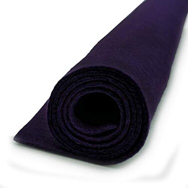 National Nonwovens Purple Wool Felt Oversized Sheet 20 Wool Blend 1 12x18 inch Sheet