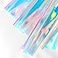 &eacute;&euro;&scaron;&ccedil;&rdquo;&uml; 6 Pcs Holographic Clear PVC Fabric Iridescent Blue 08mm Thick Transparent Vinyl Mirrored Foil Laser Crafts Fabric for XHT XHT