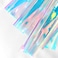 &eacute;&euro;&scaron;&ccedil;&rdquo;&uml; 6 Pcs Holographic Clear PVC Fabric Iridescent Blue 08mm Thick Transparent Vinyl Mirrored Foil Laser Crafts Fabric for XHT XHT
