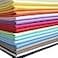 Mililanyo 16pcs 18 x 22 inches Cotton Fabric Premium Solid Precut Fabric Pure Quilting Fat Quarter Bundles Patchwork for Sewing DIY Craft