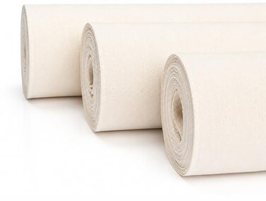 FabricLA Canvas Fabric 7 OZ Canvas Fabric by The Yard Fabric Roll 62 Wide Cloth Premium Duck Cloth Rolls for Painting Upholstery Crafts Natural Roll 1 Yard