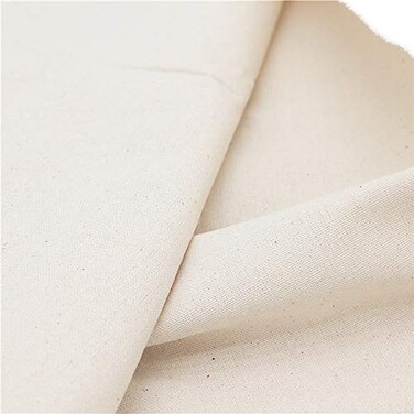 LOVOUS Nature Linen Needlework Fabric Plain Solid Colour Linen Cloth Hemp Jute Fabric Table Cloth Garments Crafts Accessories 20 by 62Inch Color 1