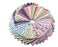 Phantomon 50pcs Cotton Fabric Craft Square Precut Patchwork Sheets for Quilting Sewing Scrapbooking Flower Patterns 12Inch x 12Inch