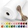 Luceinvita White Tulle Fabric Roll 54 x 40 Yards 120FT Tulle for Wedding Decoration Christmas Gift Wrapping DIY Tutu Party Backdrop Garden Baby Shower Table Skirts