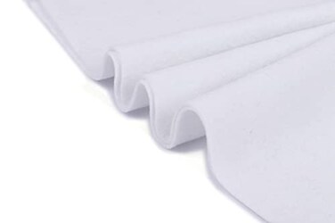 YYCRAFT 1 Yards Soft Felt by The Yard Fabric 74 Inch Wide 16mm Thick DIY Arts Crafts SewingWhite