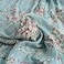 AnnyCraft Embroidered Eyelets Chiffon Fabric Drape Floral Printing for Dresses Making 60 inch Wide Grayish Green PreCut 2 Yards