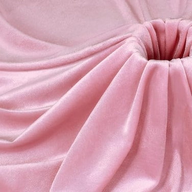 P Pothuiny Pink Velvet Fabric by The Yard 2 Yards x 60 Inch Wide Luxury Soft Stretchy Velvet Cloth Fabric for Sewing Apparel Upholstery 90 Polyester 10 Spandex
