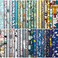Tegeme 40 Pcs 10 x 10 Inches Cotton Fabric Bundle Squares Precut Fabric Squares Multi Color Floral Fat Sheets for Craft DIY Quilting Sewing Classic Patterns