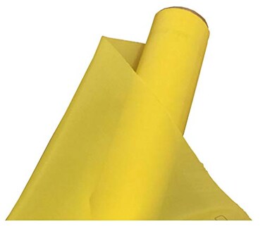 YLZ Screen Printing Mesh Polyester Silk Screen Fabric Cloth230Mesh90T 65Inch x 118Inch Yellow