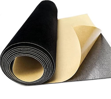 LEMGUBKP Black selfAdhesive Velvet Vanity Drawer Lining Jewelry Drawer Velvet Flocking Lining Crafted Fabric Peeling sticker1778X1182Inch inches Black