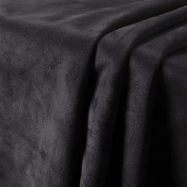 SBWLKJ Suede Upholstery Fabric Black 64 Wide by 96 DoubleSide Soft Smooth MicroSuede Material for Car Headliner Replacement Cushion Sofa Pillows Home Dcor Repair DIY