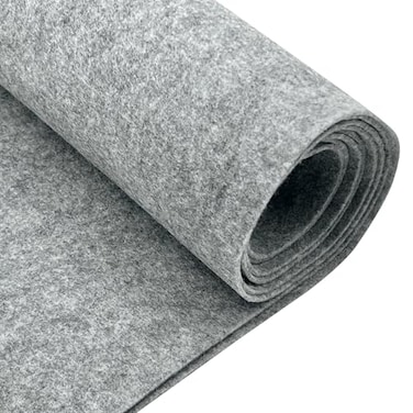 EOVEA Acrylic Felt Fabric by The Yard 72 Wide 16mm Thick Soft Durable NonFraying Felt for DIY Crafts Sewing Upholstery Costumes PaddingHeather Grey Half Yard