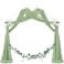 Socomi Wedding Arch Draping Fabric 1 Panel 29 x 19Ft Sage Green Sheer Chiffon Curtain Drapes 6 Yards for Wedding Ceremony Birthday Party Decoration