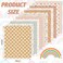 Whaline 12Pcs Boho Cotton Fabric Bundles Boho Sun Circle Raindrops Fat Quarters Sewing Fabrics for DIY Handmade Crafting 18 x 22 Inch