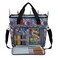 LOOEN Yarn Knitting Storage ToteLarge Capacity Crochet Organizer Portable Travel Bag with Shoulder Strap Crochet Hooks Case for Unfinished Bulk Project