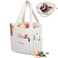 MYBAGZING Crochet Bag and Tote Corduroy Yarn Bag Yarn Holder and Storage for Crochet Hooks Knitting Accessories Mothers Day Gift