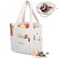 MYBAGZING Crochet Bag and Tote Corduroy Yarn Bag Yarn Holder and Storage for Crochet Hooks Knitting Accessories Mothers Day Gift