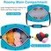 IBFUN Crochet Yarn Knitting Bag 2 Pcs Yarn Storage Organizer Crocheting Bags for Beginners with Shoulder Strap for Knit Accessories Needles Hooks