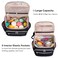 MYBAGZING Knitting Bag Backpack Large Crochet Backpack Crochet Bag Organizer Yarn Storage Organizer Yarn Holder with 10 Pockets for Crochet Accessories Knitting Crochet Supplies Crochet Gift