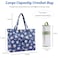 Hobekoee Crochet Bag Organizer Yarn Storage OrganizerPortable Yarn Bag with Multiple Pockets for Yarn Balls Knitting Crochet Accessories
