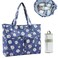 Hobekoee Crochet Bag Organizer Yarn Storage OrganizerPortable Yarn Bag with Multiple Pockets for Yarn Balls Knitting Crochet Accessories