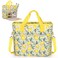 Aeelike Yarn Storage Organizer Travel Crochet Bag Large Capacity Tote Bag Knitting Bag for Carrying Projects Knitting Needles Crochet Hooks and Yarn Fruit Yellow Lemon
